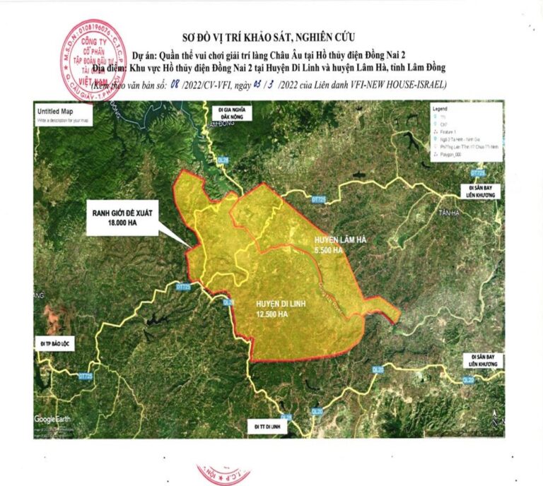 UBND tỉnh Lâm Đồng cho phép lập quy hoạch dự án Quần thể vui chơi giải trí làng Châu Âu 18.000 ha