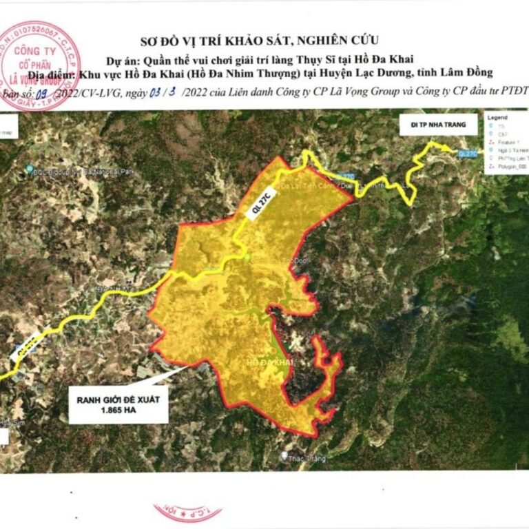 LÂM ĐỒNG CHO PHÉP LẬP DỰ ÁN QUẦN THỂ VUI CHƠI GIẢI TRÍ LÀNG THỤY SĨ 1.865HA