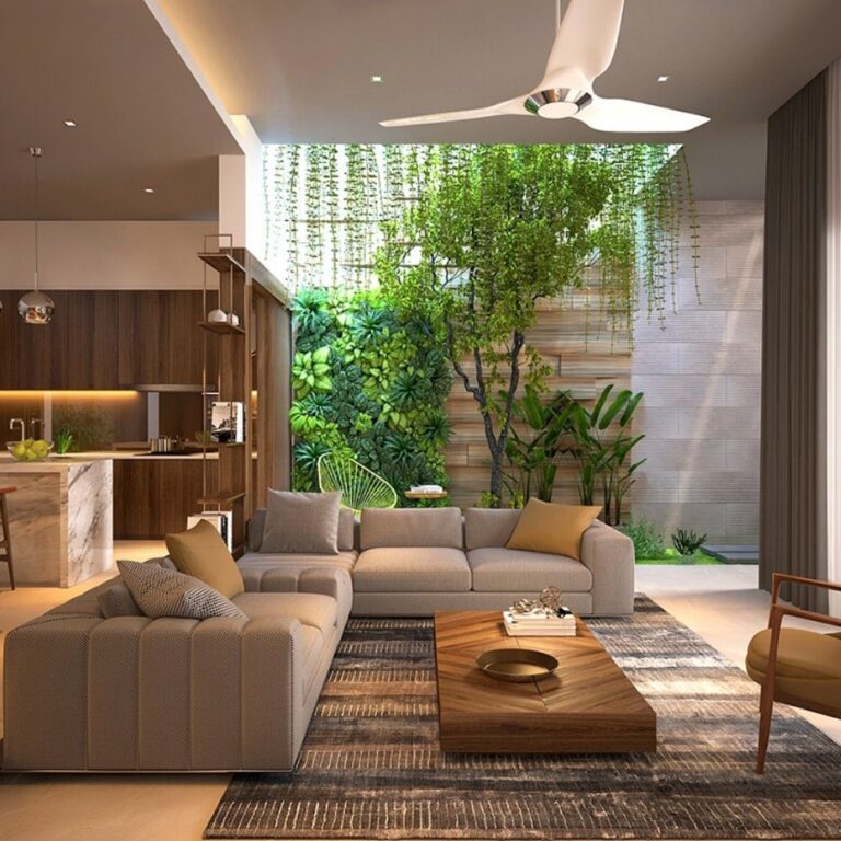 PHÒNG KHÁCH ẤN TƯỢNG VỚI KHÔNG GIAN SỐNG XANH