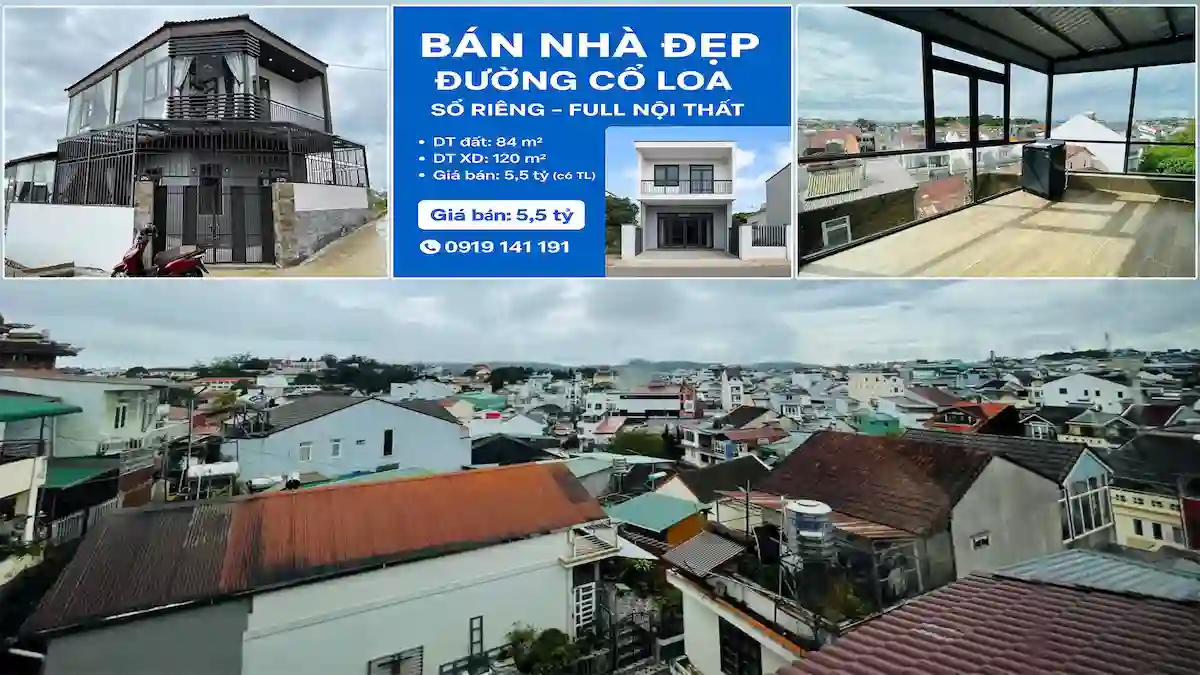 Bán căn nhà đường Cổ Loa – Phường Xuân Hương – Đà Lạt (84m2, sổ hồng riêng, đường ô tô 3.5m) 1 Bán nhà đường Cổ Loa Đà Lạt 84m2