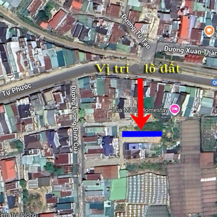 Bán lô đất đường Lương Đình Của – Phường Xuân Hương – Đà Lạt (174m2, sổ hồng riêng, đường ô tô)