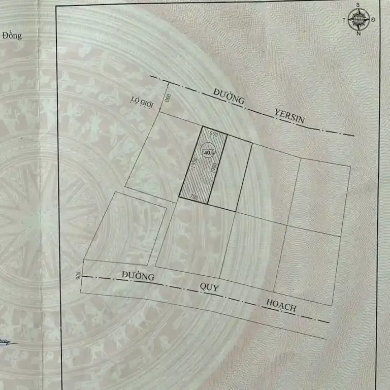 Bán đất KQH Yersin – Phường Lâm Viên – Đà Lạt (140m2, sổ hồng riêng, mặt tiền đường nhựa)